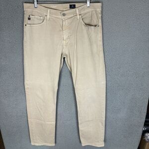 AG Adriano Goldschmied Pants Mens 36x32 BeigeThe Graduate Tailored Leg Preppy‎